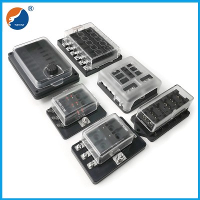 Car Boat LED Warning Light Plastic Fuse Box